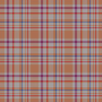 橙色格子图案布料