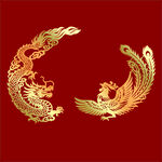 龙凤矢量文件雕刻文件