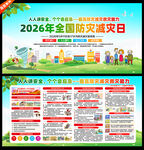 2026防灾减灾日宣传栏