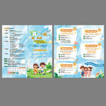 儿童夏令营教育培训宣传折页设计