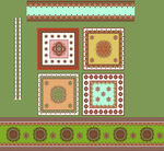 多彩几何图案装饰元素