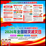 2026全国防灾减灾日宣传展板