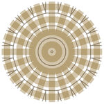 圆形格子图案装饰元素