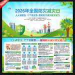 2026年全国防灾减灾日展板