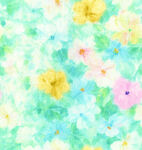 清新水彩花卉图案背景