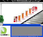 医养中心楼梯文化墙