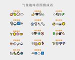 趣味气象 猜成语 看图猜一猜 