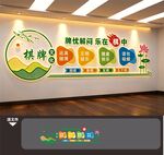 棋牌室文化墙