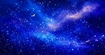 蓝色星空背景图