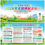 2026年防治碘缺乏病日展板