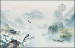 中国风山水画