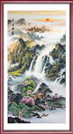 竖幅风景画