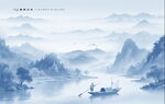 中国风山水画