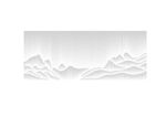 立体山川装饰图案山水水墨