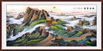 长城国画山水 万里长城中堂画