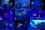 梦幻蓝色医美周年庆海报