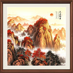 泰山办公室装饰画