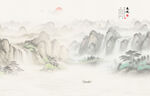 山水意境中国风水墨画
