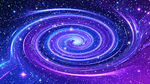 梦幻紫色星空漩涡