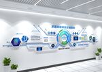 AI科技电子电路板企业文化墙