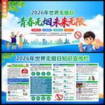 2026世界无烟日展板