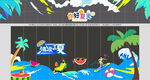夏季主题玻璃贴纸
