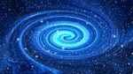 蓝色旋涡星空