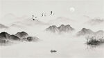 水墨山水画