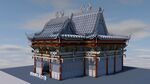中式古建筑3D模型展示
