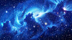梦幻蓝色星空宇宙景象