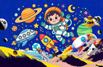 卡通星空