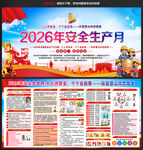 2026年安全月宣传展板