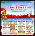 2026安全生产月展板