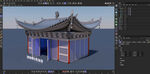 中式古建筑3D模型展示