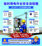 安全施工临时用电作业安全流程图