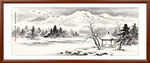 雪景山水装饰画