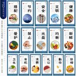 餐厅文化墙展板