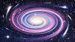 彩色旋涡星空