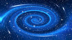 蓝色旋涡星空吊顶