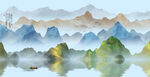 国画水墨山水