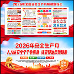 2026安全月展板