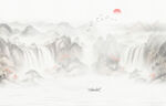 禅意水墨画