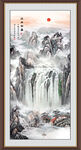 竖幅山水画