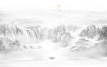 国画水墨山水