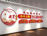 教育强国局教委文化墙