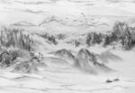 水墨山水意境图背景画
