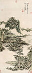 水墨山水风景图水墨装饰画