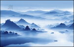 中国风山水画