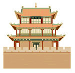 嘉峪关 矢量图