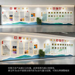 村简介农产品展示文化墙